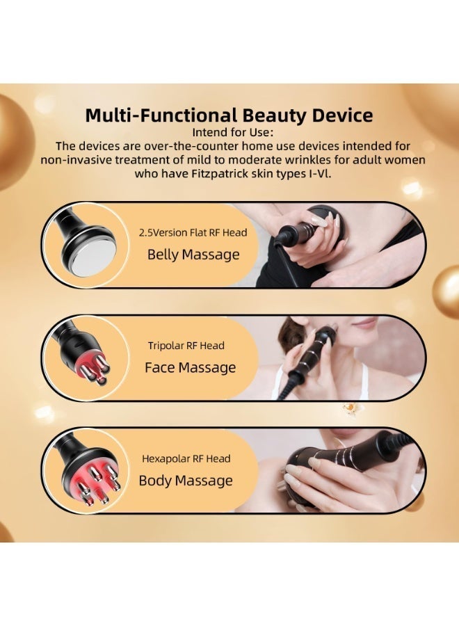 EVEREEN 3 in 1 Ultrasonic Cavitation Machine, 40K RF Body Slimming & Fat Burning Beauty Device, for Cellulite Removal and Skin Mass, Electric Massagers for Arms, Middle Parts, Legs, Hips, and Face - Image 4